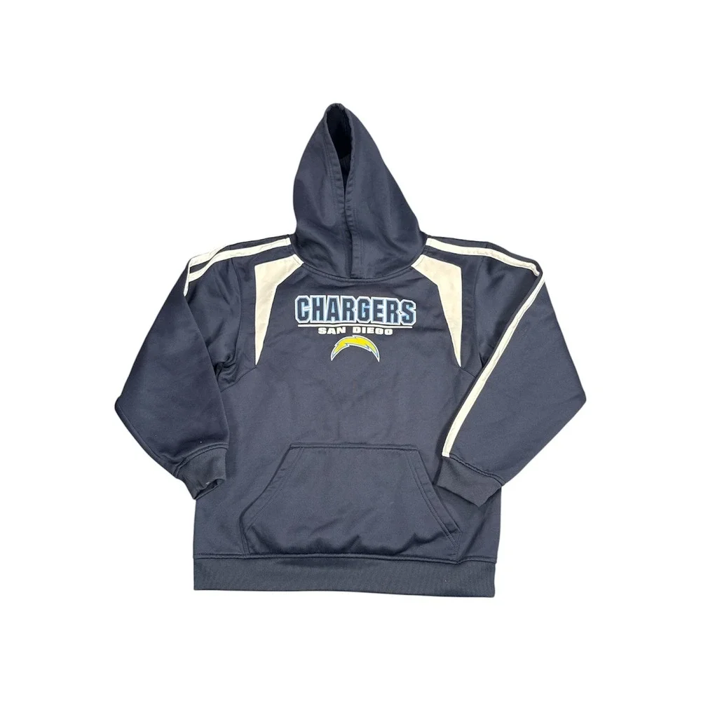 San Diego Chargers Kids Navy Blue Performance Hoodie Sweatshirt NFL Football